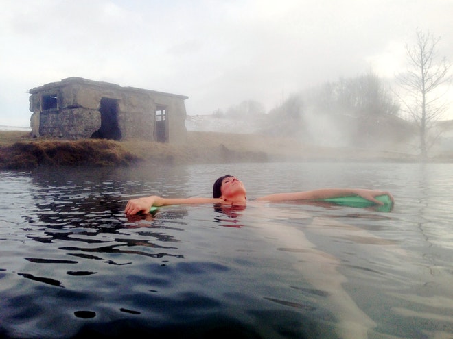 Hot Spring & Cool Glacier