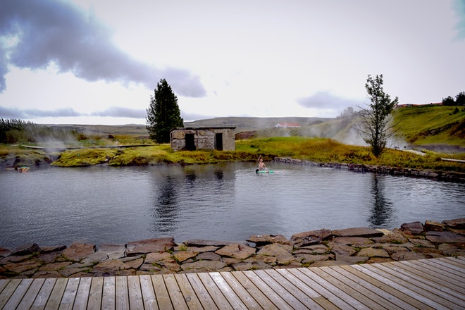 Secret Lagoon and Northern Lights