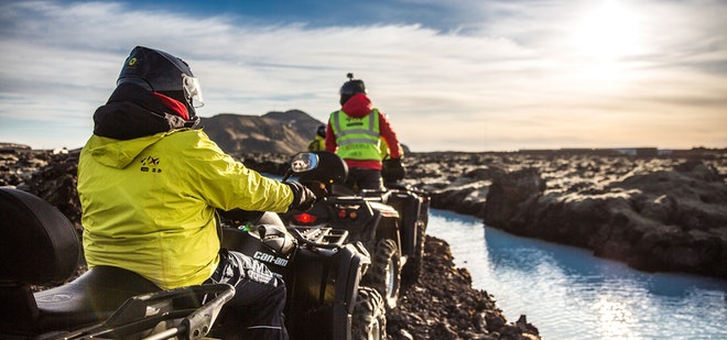 Lava Beach ATV Tour & Blue Lagoon