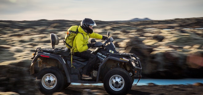 Lava Beach ATV Tour & Blue Lagoon