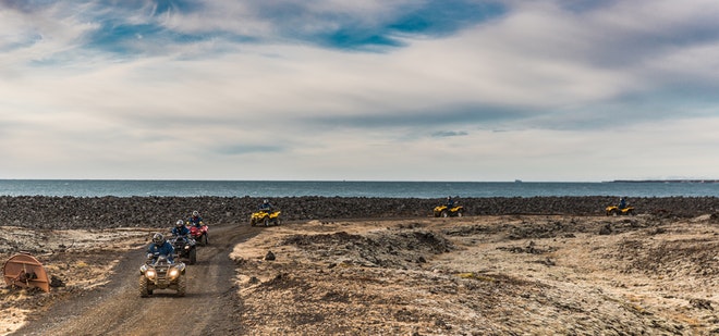 Lava Beach ATV Tour & Blue Lagoon