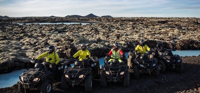 Lava Beach ATV Tour & Blue Lagoon