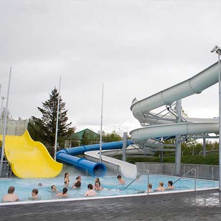 Salalaug thermal pool in Kopavogur