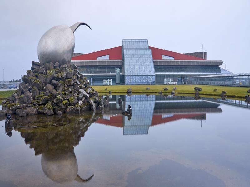 Jet Nest Sculpture at Keflavik Airport