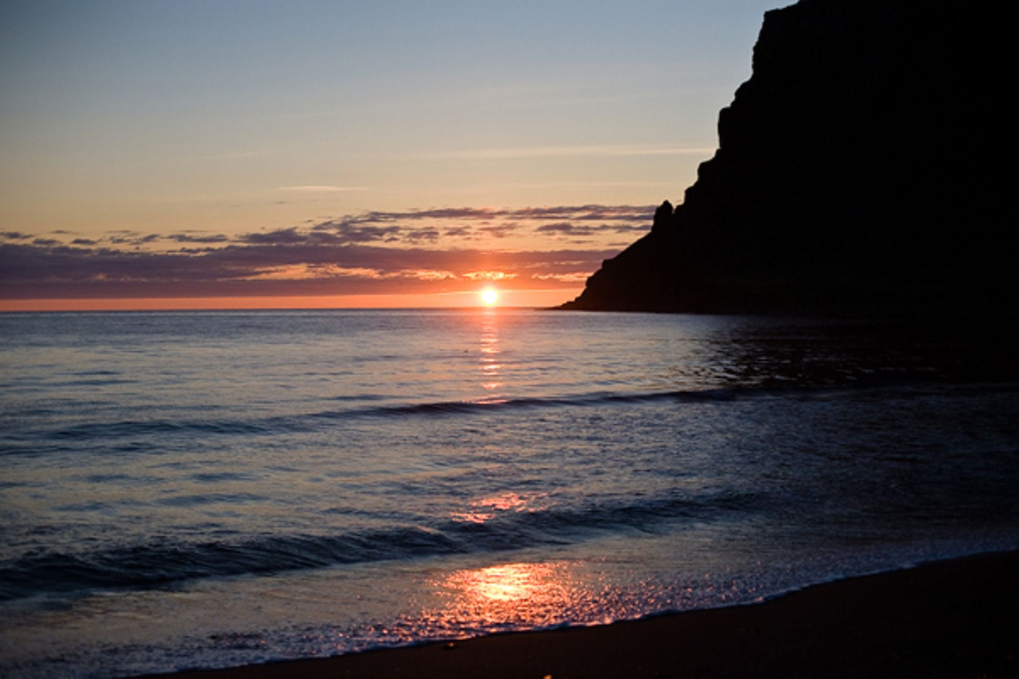 Skalavik (Skalavík) - midnight sun