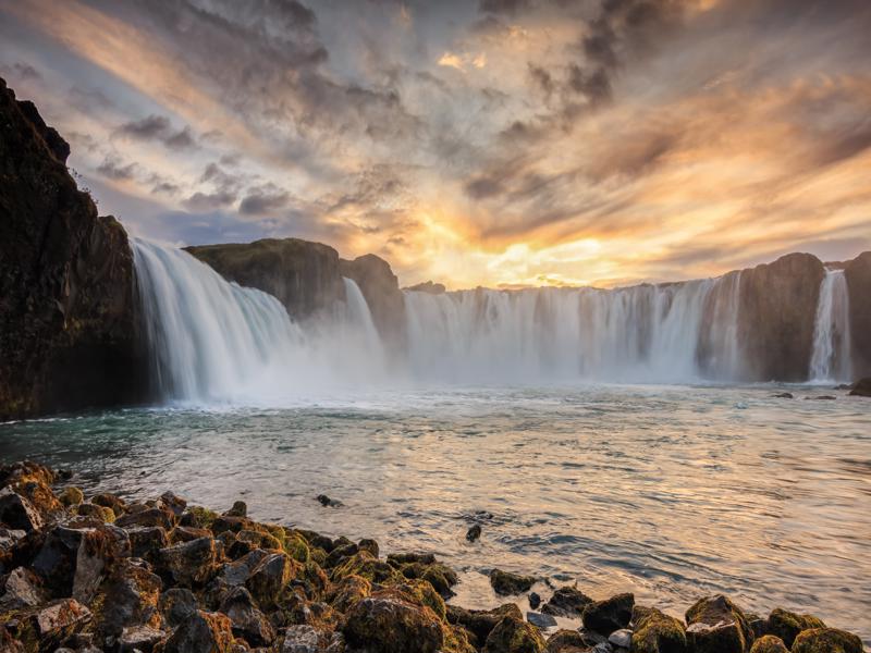 Godafoss (Goðafoss) Waterfall