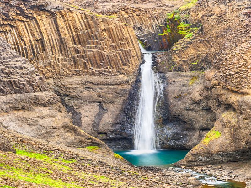 Hengifoss Waterfall