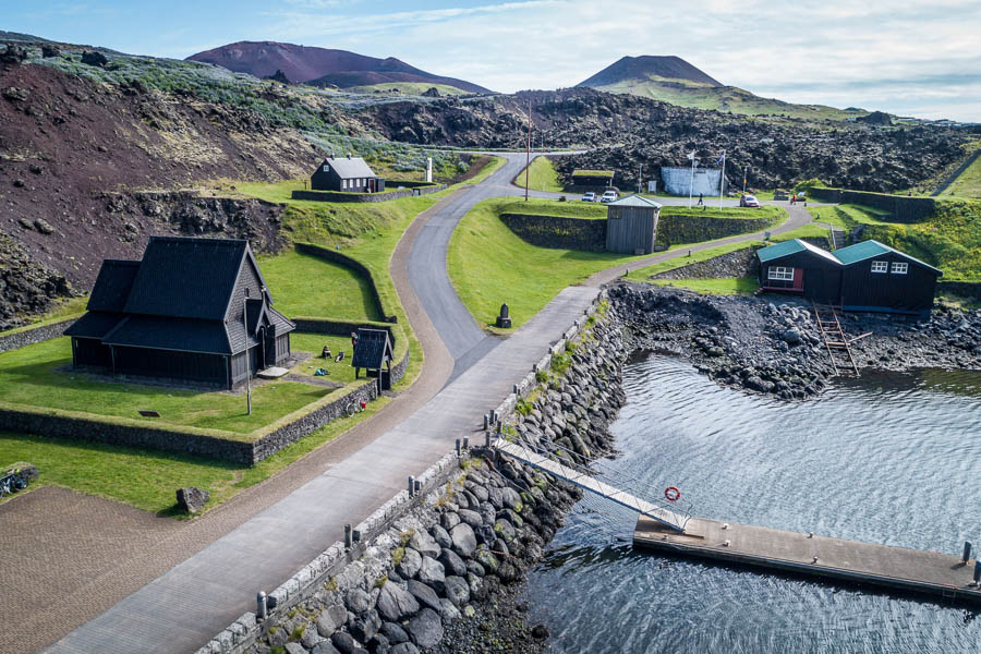 Skansinn and the Harbour on Heimaey