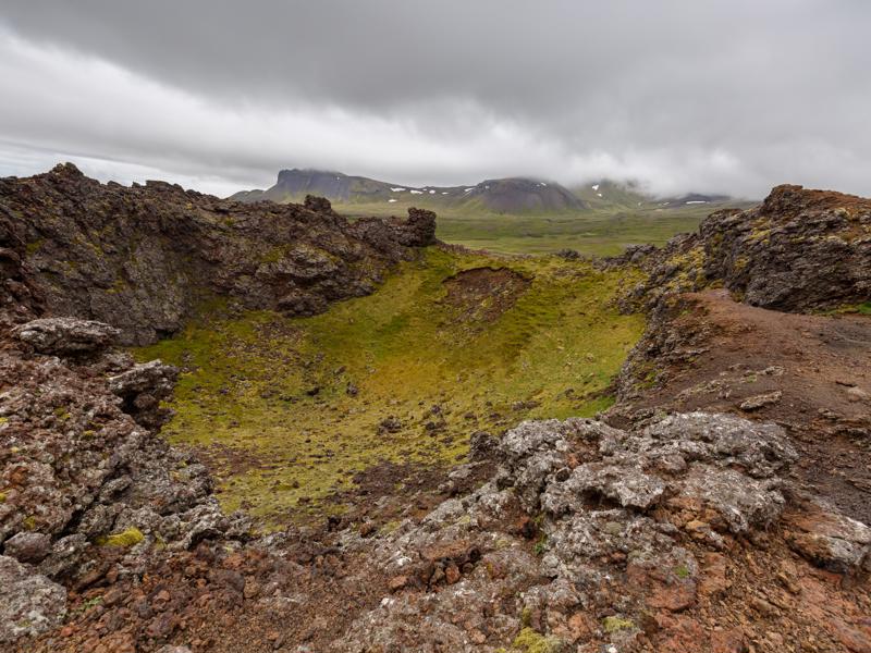 Eldborg crater walk