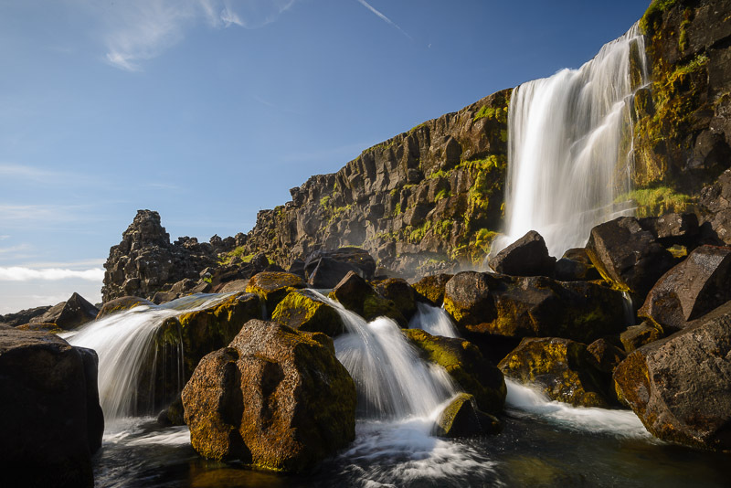 Oxarafoss (Öxarárfoss) Waterfall